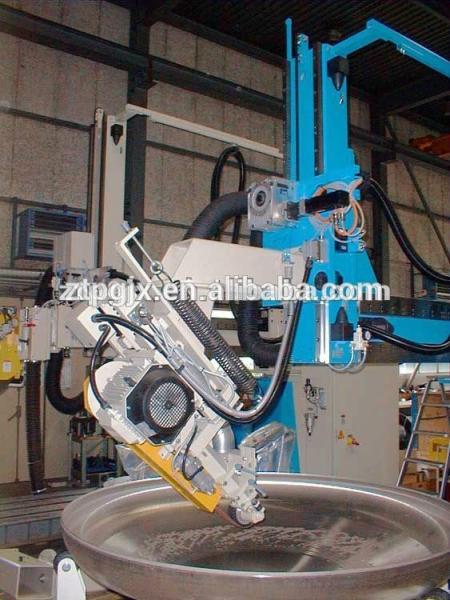Automatic Metal Buffing Machine 2800r/Min Spindle Speed Seal Head Polishing