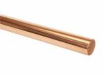 8mm Oxygen Free Copper Tin Bronze , Phosphorized Solid Brass Round Rod Bar