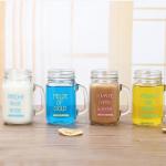 750ml Large Capacity Mason Glass Storage Jars Dishwasher Safe With Handle