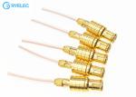 Golden Plated Mcx Male Plug Straight Connector Antenna With Rg174 Pigtail Cable