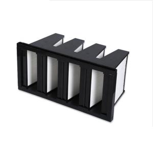 Wholesale 900m3/H Cleanroom Air Filter 2 Interval V Bank Plastic Frame from china suppliers