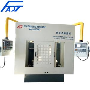 Wholesale Hot Sale Flange Round Part CNC Double Worktable Drilling Machine With German Siemens System Model FLZ500 from china suppliers