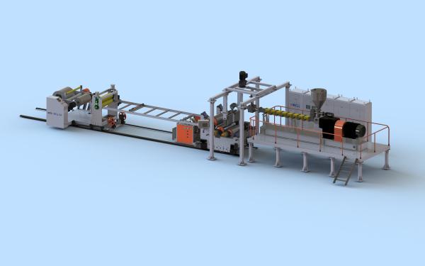Customized PLA Sheet Extrusion Machine PLA Thermoforming Three Layer Sheet
