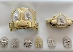 Gold Silver Color Casket Hardware Kit PP ABS Plastic
