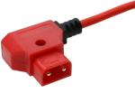Alvin's Cables Dual-Sided NP-F Dummy Battery to Red Dtap Ultra Soft Coiled Power