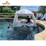 Custom Inflatable Floating Docks PVC Black White Water Air Dock For Boats