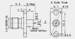 Stainless Steel Material K Type 2.92mm RF Coxial Connector PCB Mount
