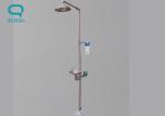 Stainless Steel Lab Eye Wash Station With Shower Valve Customized Sizes