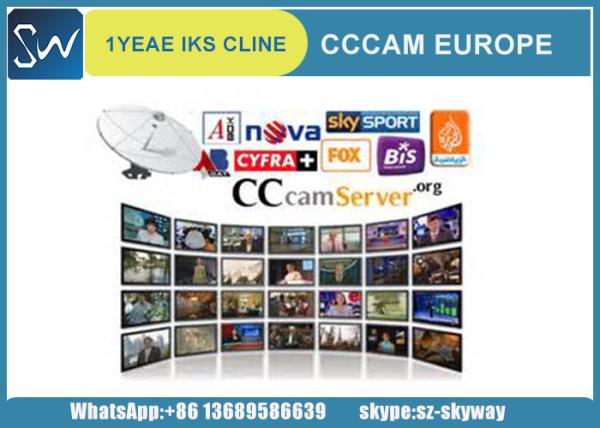 1pcs wholesale iks cccam cline account server for Europe channels experience a