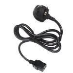 UK to C19 Heavy Duty Power Cord Cable for Data Centers 16A 250V 14AWG 1.2M black