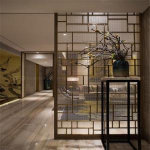 Wholesale Decorative Metal Screen interior partition wall panel designs customized metal furniture from china suppliers