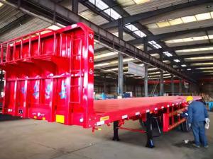 Wholesale CIMC 2/3/4 Axles Steel Cargo 20ft 40ft Container Chassis With Lock Flatbed Semi Trailer from china suppliers