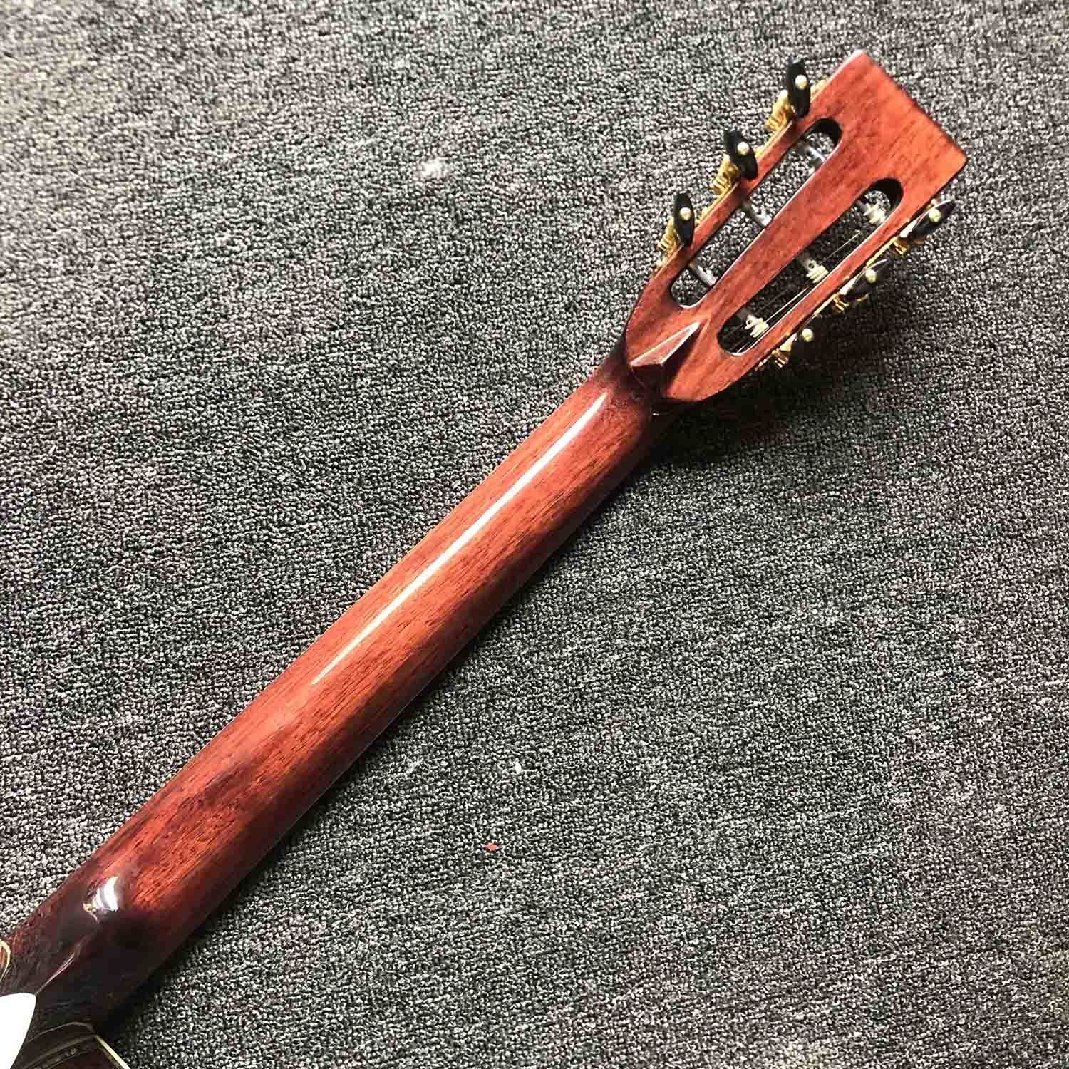 Custom OM Body Solid Europe Spruce Top Ebony Fingerboard Rosewood Back Side Abalone Binding Classic Acoustic Guitar