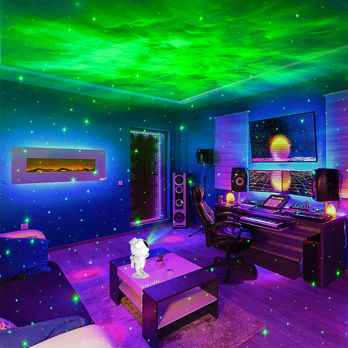 Adjustable Ceiling Astronaut Galaxy Star Projector With Timer Remote