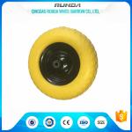 Elastic Solid PU Foam Wheel 12MM Inner Hole , Hand Dolly Wheels Diamond Pattern