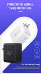 US 2-Pin Wall Charger with Single USB-C Port, 140W High-Speed Output, Fast