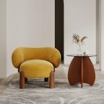 Living Room Sofa Wooden Chairs Customized Color Nordic Design Modern Solid Wood