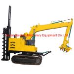 Tractor Mounted Pole Diging Hole Digger Erection Machine