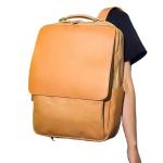 Manufactures Custom Male Brown Washable Kraft Paper Bag Softback Backpack With