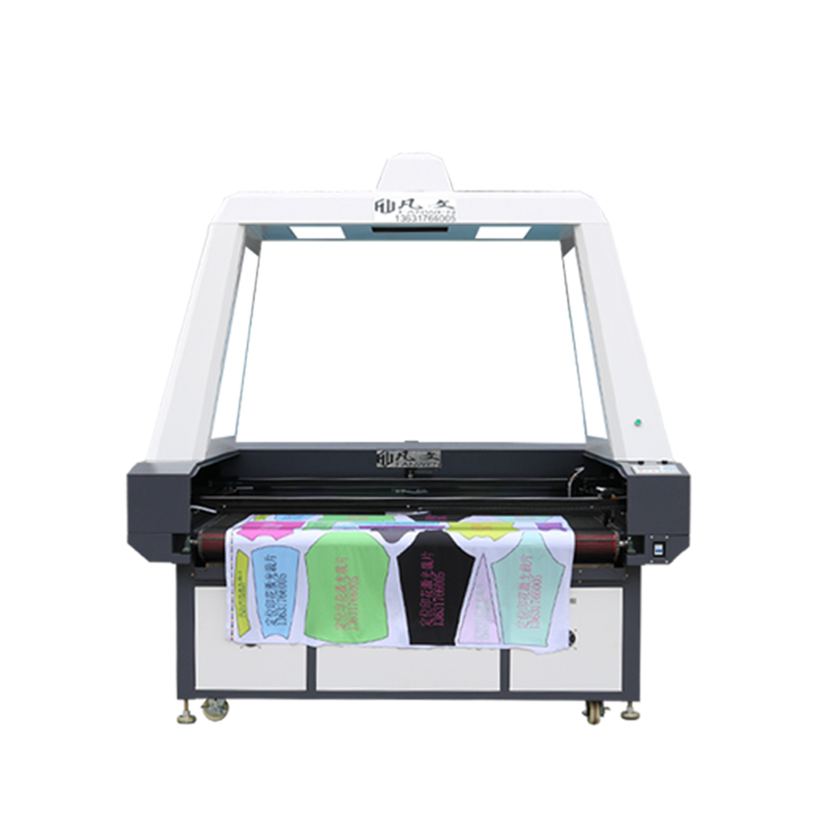 Automatic vision Recongize Edge CNC 150W garment Acrylic Laser Cutting Machine with camera
