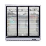 Supermarket Commercial Display Freezer With Glass Door , Carel Digital
