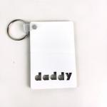 Double Sided Sublimation MOM DAD LOVE Key Rings Blank