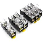 FS-103 3P Fuse Holder for 6x30 fuses Din Rail Mount Fuse Box 10A 250V LED