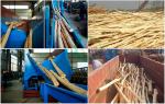 380V Wood Debarker Machine 50-500mm Tree Bark Stripping Machine