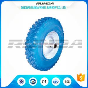 Wholesale Blocky Pattern Foam Filled Tires Plastic Rim 150kg Loading No Floor Damages from china suppliers