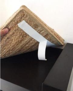 China Double sided foam mounting tape,black tape with red cover film,Hot melt double sided cloth carpet tape bagplastics bage on sale