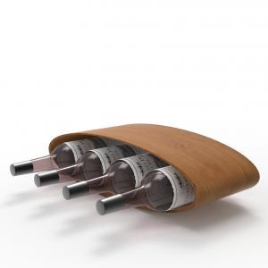 Wholesale Displaying Wooden Wine Racks Countertop Wine Bottle Holder Stand from china suppliers