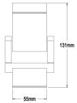round&square base plate pure Aluminum LED wall lamps 1W led lamp ,3W led wall