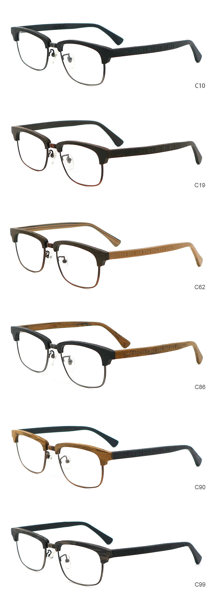 Full Rim Custom Order Acetate Optical Glasses Frame MR 12321