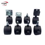 Custom Made 2 Inch Nylon Caster Wheels / Swivel Chair Wheels With Brake