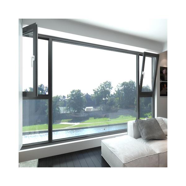 French Glass Window Aluminum Black Double Glaze Casement Windows and Swing Open