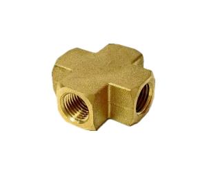 Wholesale 1/4&quot; Brass Cross FIP Brass Fitting Pipe CNC Provide OEM from china suppliers
