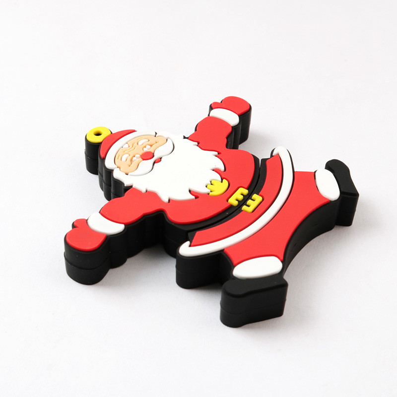Santa Claus PVC Open Mold USB Flash Drive 3.0 For Christmas Gift
