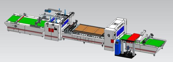 1300mm HPL Acrylic Coating Laminating Machine Auto Cutter Coating Laminating