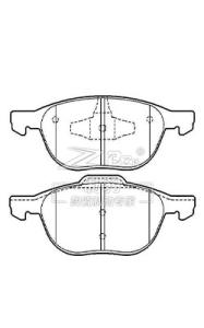 Wholesale D1044 Ford Focus Brake Pads Ceramic 30683554 ATE Braking System from china suppliers