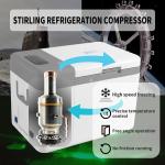 Customized support OEM 25L Deep Temperature -45 Degree Home Fridge for 12V/24v