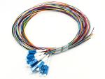 12 Color Fiber Optic Cable Pigtail Set Singlemode G652D G657A1 LCUPC SM Simplex
