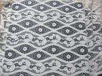 Soft Ivory Cotton Nylon Voile Lace Fabric , Floral Lace Mesh Fabric SYD-0012