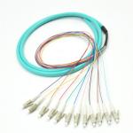 0.9mm SC SM Pigtail 8 12 Color Coded , G652D Tight Buffered Fiber Optic Cable