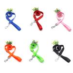 Customized Nylon Webbing Dog Leash Black Green Orange Nylon Rope Dog Leash