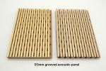 0.8NRC Seamless Ceiling Tile High Absorption Wooden Grooved Acoustic Panels