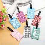 Food Grade Silicone Travel Luggage Tags Unique Identify Labels for Men and Women