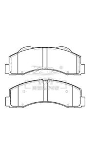 Wholesale Ford Raptor AL3Z-2001-A Ceramic Brake Pads D1414 Front Brake Pad Replacement from china suppliers