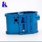 Blue Drilling CNC Machining Parts Plating Surface Treatment ISO9001