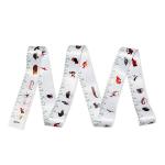 Fancy Durable Soft CMYK Printing Nylon Cloth Fabric Body Measuring Band Material