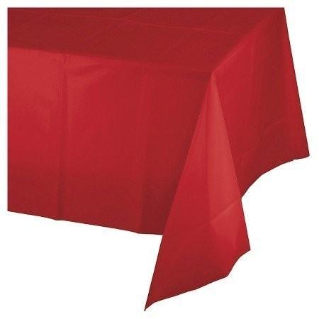 Tablecloth 5 Pack Red Disposable Rectangle Waterproof Party Plastic Table Cover